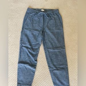 Loose denim pants